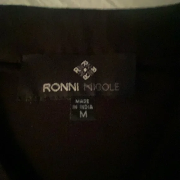 Ronni Nicole tiered black dress - Picture 3 of 4